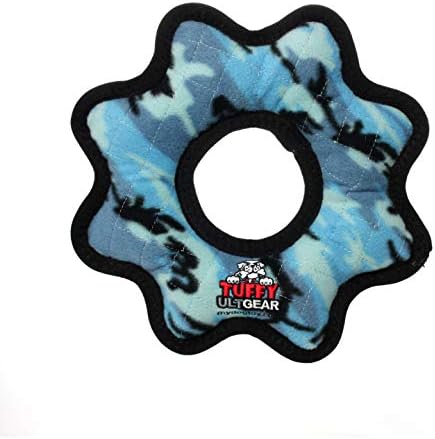 TUFFY® 4 Pack 3Way Tug Gear Ring Bone Boomerang Plush Dog Toys