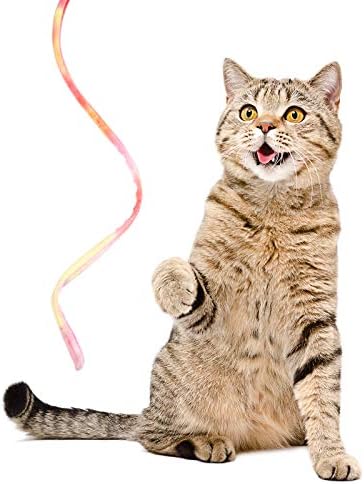 Sumind 3 Pieces Jungle Cat Wand Toys,Rainbow Color