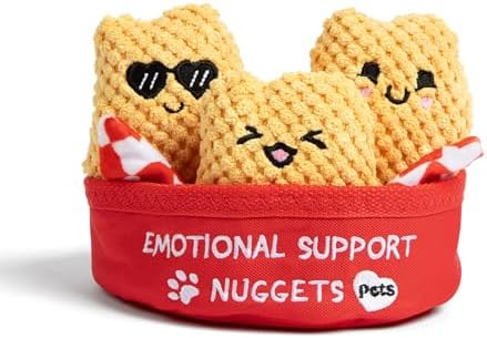 WHAT DO YOU MEME? Emotional Support Pet Nuggies Dog Toy by Relatable