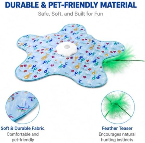Teasing UFO Dog Toy, Rechargeable Automatic Dog Toy, Cat Stimulation Toys for Indoor Cats Dogs Puppy