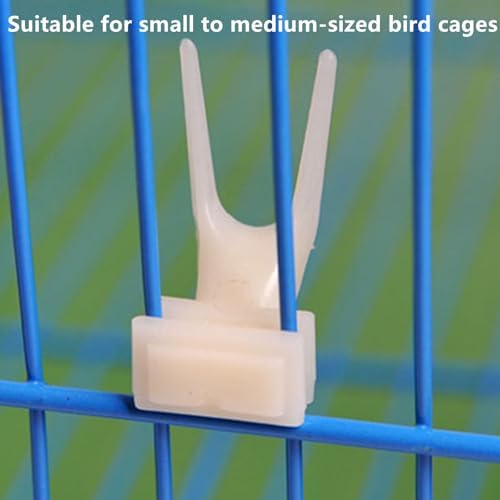 Bird Food Feeder for Cage, Bird Parrots Cage Food Holder Fruit Feeder Fork Set of 10 Fruit Vegetable Feeding Tool Feeding Forks for Cockatoos Treats