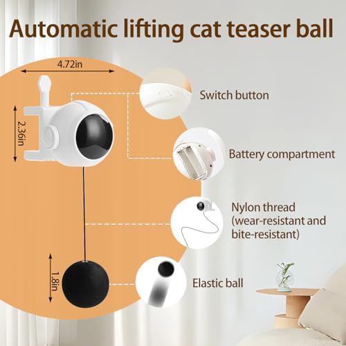 Automatic Interactive Cat Toy Electronic Self-Play Lifting Ball