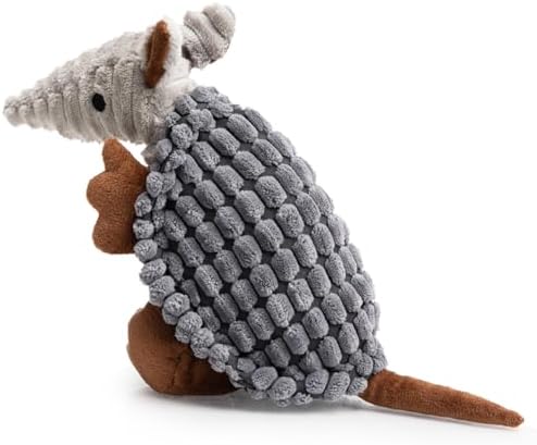 Hollypet Armadillo Squeaky Puppy Dog Toys for Small Medium Dogs, 8"