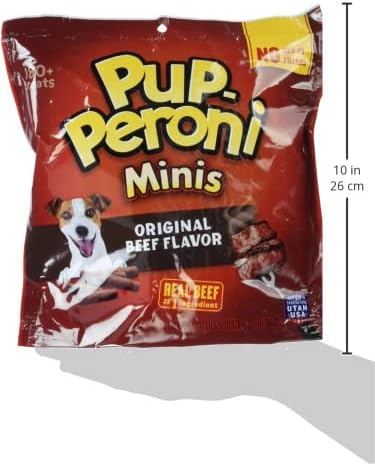 Pup-Peroni Original Beef Flavored Mini Dog Treats, 22.5 Ounce Bag (Pack of 4)