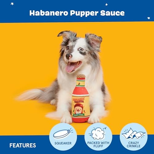 BarkBox Habanero Pupper Sauce Dog Toy - for Dogs
