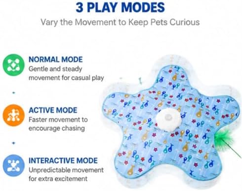 Teasing UFO Dog Toy, Rechargeable Automatic Dog Toy, Cat Stimulation Toys for Indoor Cats Dogs Puppy
