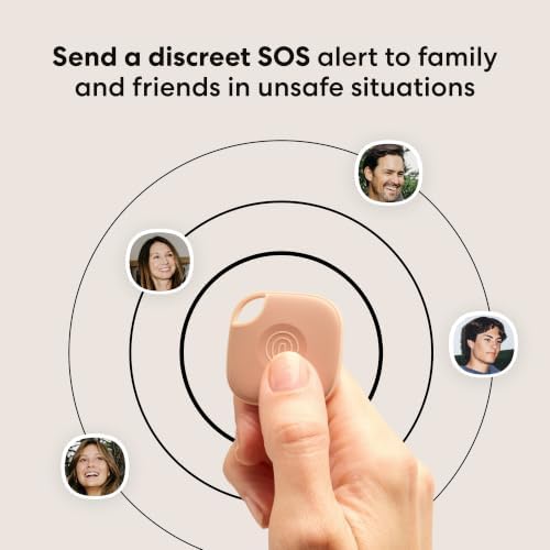 Life360 Tile - Bluetooth Tracker, Keys Finder and Item Locator for Keys, Bags and More. Phone Finder. Both iOS and Android Compatible. 1-Pack (Blush)