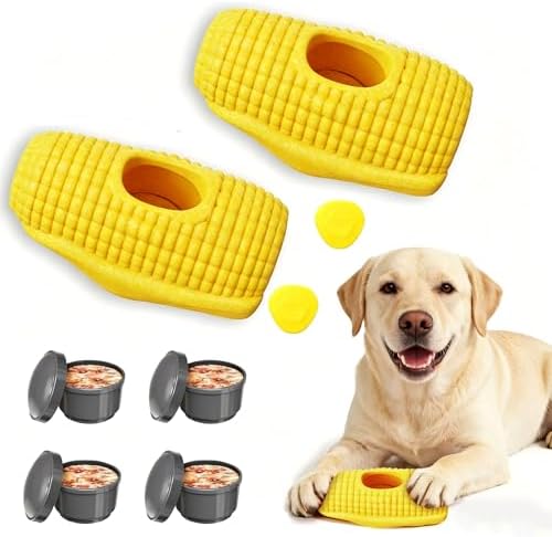 2pack Durable Frozen Dog Chew Toy for Aggressive Chewers,Interactive Treat Dispensing Toy for Crate Training,Anxiety Soothing,Effortless,Quick to Clean,for Medium,Large Size Dogs