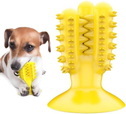 lilaBelle]【Cactus Dog Toy New Dental Stick for Dogs - Teeth Cleaning & Stress Relief Chew with Sound, Treat Dispenser, TPR Safe Material, Sizes Dogs, Home/Park/Garden (Saudi Pets)