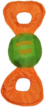 Jolly Pets Jolly Tug Dog Tug and Squeak Toy, Extra Large (Assorted Colors)