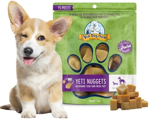 Yeti Refill Nuggets for Puff & Play Toys, Yak Cheese Treats, 15 Pc, 7 oz