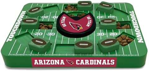 Pets First NFL Arizona Cardinals Large Puzzle Toy, Dog Puzzle Treat Toy, New Large Size, Interactive Dog Treat Toy, Dog Slow Feeding Toy