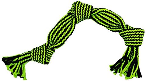 Jolly Pets Knot-N-Chew Rope Dog Toy, 3 Knot Squeaker, Large/X-Large