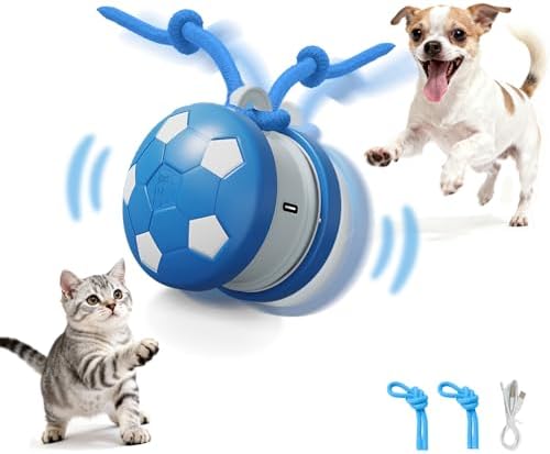 Interactive Dog Toys Dog Ball,Automatic Rolling and Bouncing Moving Dog Toy