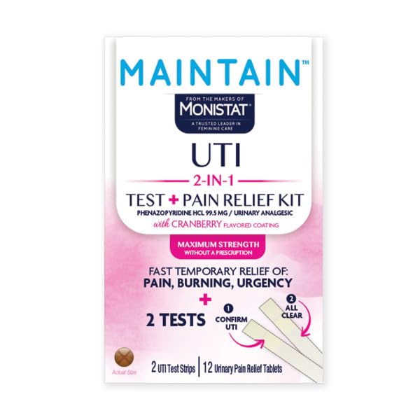 Monistat Feminine Care Variety Pack, UTI Test and Pain Relief Kit, Boric Acid Suppositories and Moisturizer, Feminine Health Support, 2 Test Strips, 12 Tablets and 30 Count (Variety Pack)