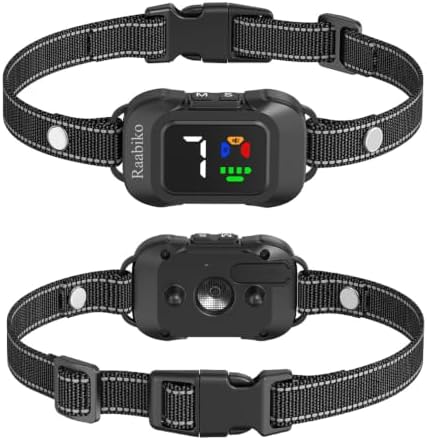 No Shock Ultrasonic Dog Bark Collar, 6 Modes 7 Sensitivity, Type-C Rechargeable Anti Barking Collar for Small Medium Large Dogs, Black