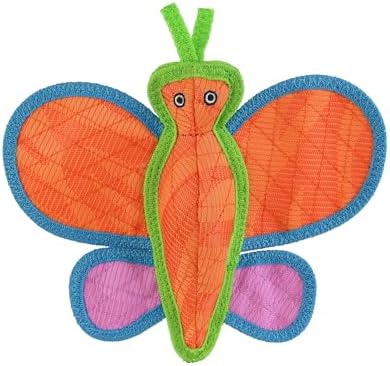 Tuffy® - DuraForce® : 2 Pack Butterfly Dog Toy: Ultra Durable Plush Toy with Multiple Layers & Reinforced Seams, Washable and Floats, DuraForce® Construction