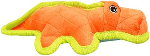 Boss Pet Chomper 11" Junior Gladiator Gator with Ballistic Nylon Edging & Hidden Dog Toy, Medium, Multicolor