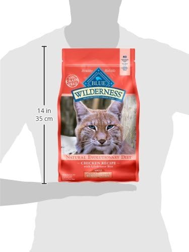 Blue Buffalo Wilderness Indoor Hairball & Weight Control Dry Cat Food, 5 lb | High Protein, Real Chicken #1 Ingredient, Supports a Healthy Weight in Adult Cats, Promotes Healthy Digestion
