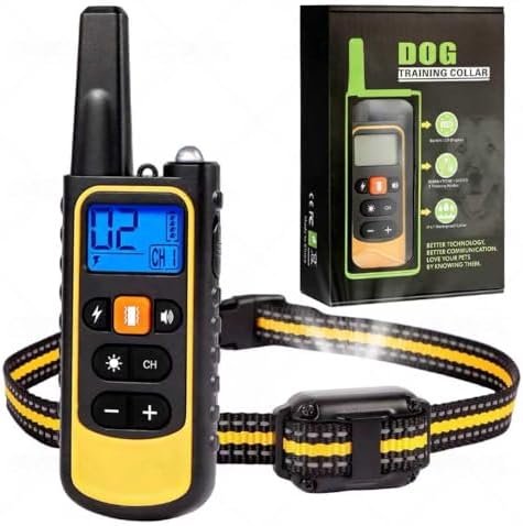 Waterproof Dog Training Collar with Remote, 3 Modes, 3300FT