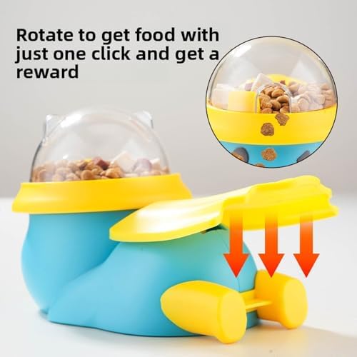 Dog Interactive Treat Dispenser Toy for Puppies and Pets Slow Feeder Puzzle Toy for Indoor Outdoor Play Plastic