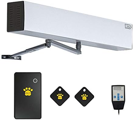Automatic pet Door with RFID Smart Pet Collar Sensor Tags, DIY Automatic pet Door Without Holes