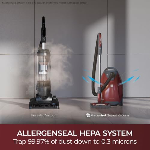 Kenmore Elite 700 Series Bagged Canister Vacuum with Hair Eliminator | Pet Friendly Design, 2-Motor Powerful Suction, HEPA and Auto Cord Rewind for Carpets, Hard Floor and Upholstery - 81715