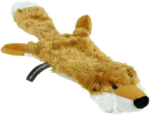 Hyper Pet Critter Skinz Fox Plush Dog Toy with Squeaker, Large