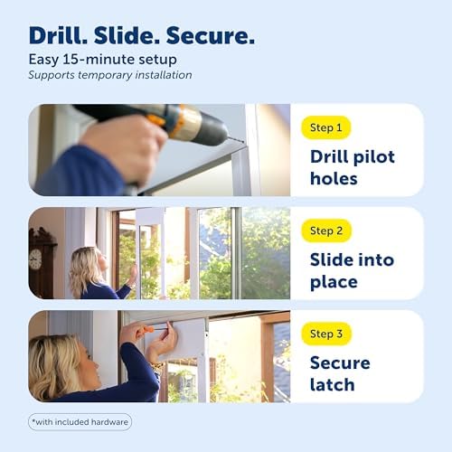 PetSafe Sliding Glass Pet Door, 1 Piece, Medium Dogs to 40 lb, White