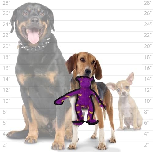 TUFFY® : 2 Pack Monkey Dog ToyUltra Durable Plush Dog Toy with Multiple Layers & Reinforced Seams, Washable and Floats, Original Construction