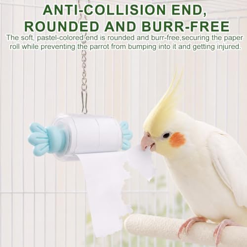 2pcs Candy-Shaped Parrot Paper Roll Toys