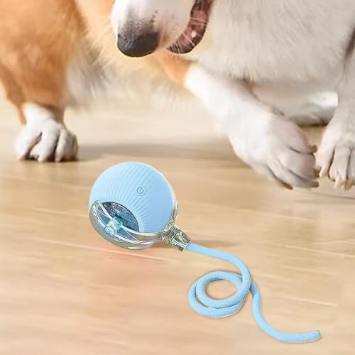 Interactive Rolling Dog Ball, Chewie Viral Rolling Ball, Chewie Ball for Dogs, Interactive Dog Smart Ball Toy, Smart Automatic Rolling Pet Ball for Dog Cat