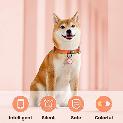 Pawaii Dog ID Tag, Silent Silicone QR Code Tag, Scan Alerts, No App, 1 Pack