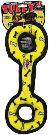 TUFFY® : TugOWar Dog Toy: Ultra Durable Plush Toy with Multiple Layers & Reinforced Seams, Washable and Floats, Original Construction