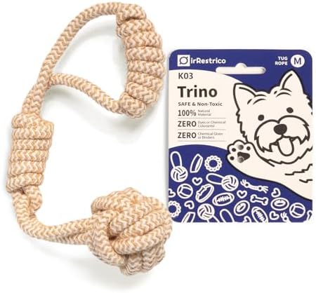 Puppy Chew Toys for Teething Relief, Dog Rope Toys for Small and Medium Dogs, Dental Chew Rope for Training, M Size