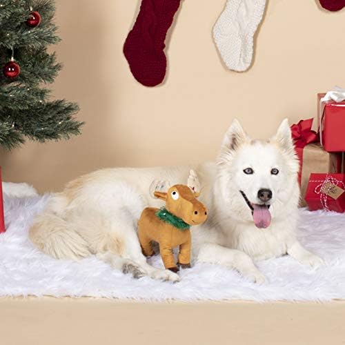 Fringe Studio Plush Dog Toy, Merry Chrismoose (289394), Multi-Color, PetShop Collection