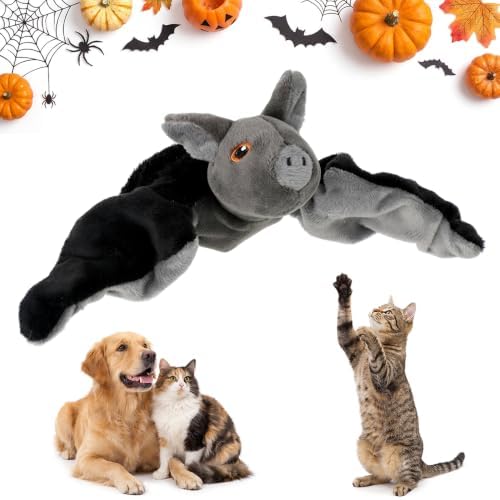Flying Bat Toy for Dogs & Cats Flapping Wings Interactive Pet Toy (Bat)