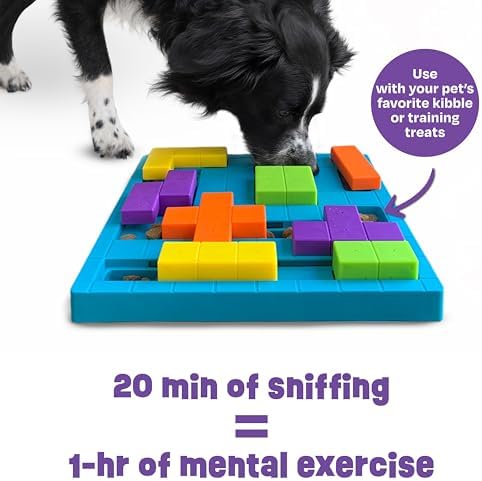 Brightkins Brain Teaser Treat Puzzle - Dog Puzzle Toys, Interactive Dog Toys, Gifts for Dogs