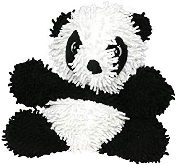 MIGHTY Tuffy Microfiber Medium Ball Panda Dog Toy