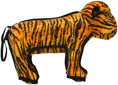 TUFFY® - 2 Pack Original : Tiger Dog Toy : : Ultra Durable Plush Toy with Multiple Layers & Reinforced Seams, Washable and Floats, Original Construction