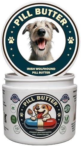 Peanut Butter Dog Pill Wrap - Irish Wolfhound Label
