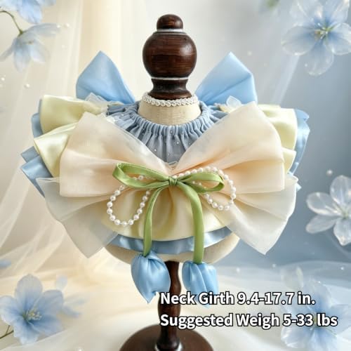 Cat Dog Lace Bow Collar Luxury Elastic Neckline (#12)