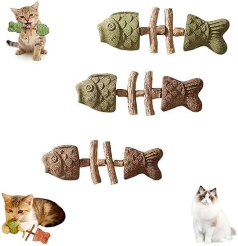 Sterling Whiskers Cat Chew Catnip and Silvervine Cleaning Stick 3PCS