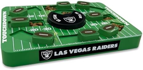 Pets First NFL Las Vegas Raiders Large Puzzle Toy - New Large Size, Interactive Treat Toy, Dog Slow Feeding Puzzle