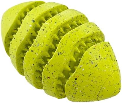 Max Fusion Spiro Football Dog Toy, XL, Yellow, Made with Nike Grind