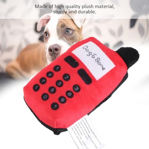 Plush Cell Phone Squeaky Toy, Bite for Dogs