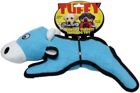 TUFFY® 2 Pack Cow Mouse Large Ultra Durable Plush Dog Toys