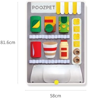 Vending Machine Snuffle Mat, Interactive Dog Enrichment Toy with 7 Treat-Dispensing Components