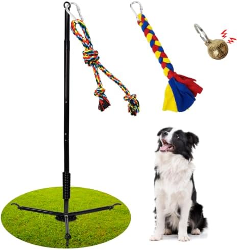 Tether Outdoor Dog Toy,Interactive Exercise Game in Yard Park