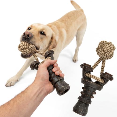 Interactive Dog Toys, Slingshot Tug of War Dog Toy, Tough Dog Rope Toys